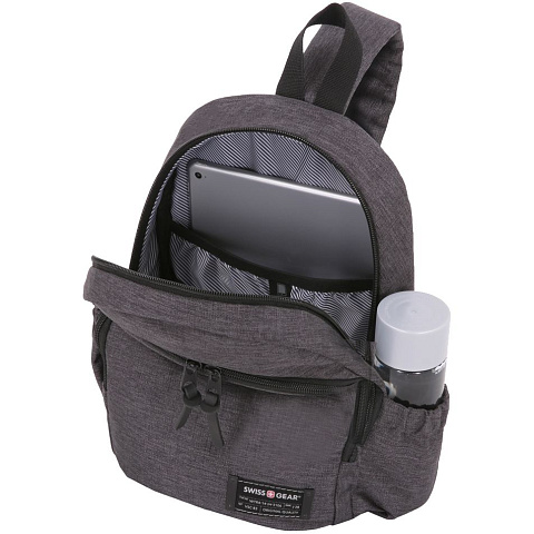 Рюкзак на одно плечо Swissgear Grey Heather, серый - рис 4.
