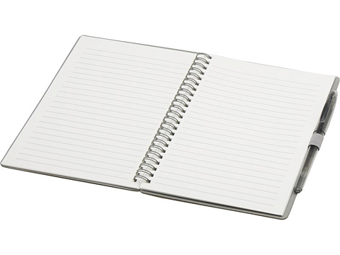 Slate многоразовый набор из блокнота в мягкой обложке и ручки - Серый - рис 4.