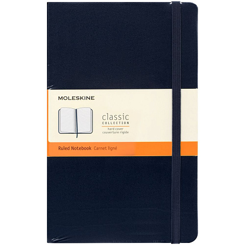 Записная книжка Moleskine Classic Large, в линейку, синяя - рис 10.