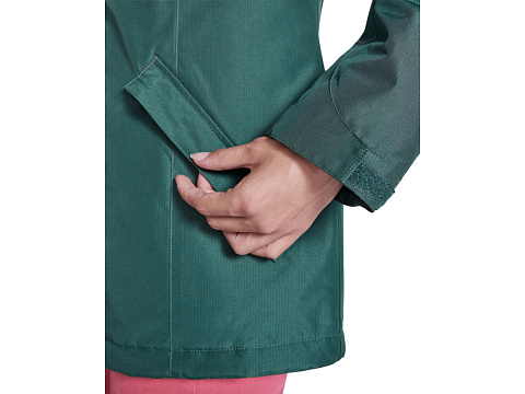 Парка утепленная America женская, бутылочный зеленый - рис 8.