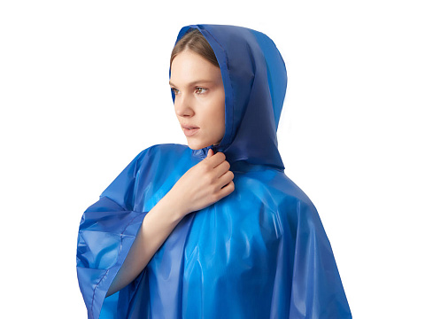 Пончо Hawaii c чехлом унисекс, классический синий - рис 5.