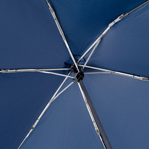 Зонт складной Carbonsteel Slim, темно-синий - рис 7.