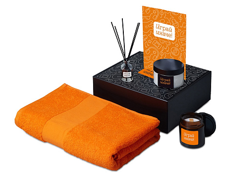 Подарочный набор Re:y. Care с полотенцем, солью для ванны и диффузором