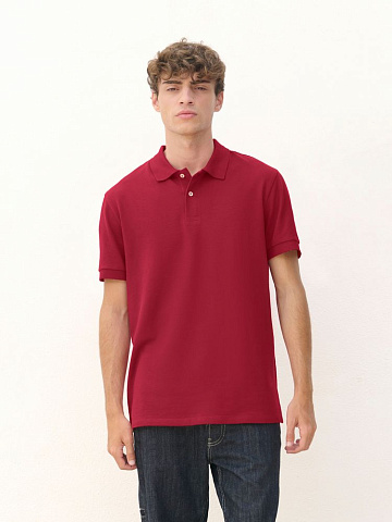 Рубашка поло унисекс Pacific, светло-розовая - рис 5.