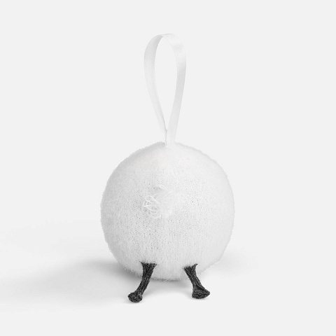 Вязаный шарик Sheeply, белый - рис 3.