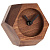 Настольные деревянные часы - миниатюра