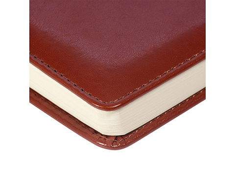 Ежедневник А5 недатированный Prestige, коричневый - рис 3.