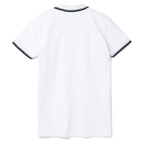 Рубашка поло женская Practice Women 270, белая с темно-синим - рис 3.
