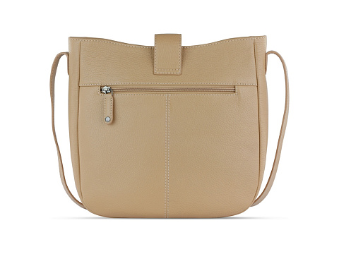 Сумка женская BUGATTI Elsa, песочного цвета, воловья кожа/полиэстер, 29х8х27 см - рис 7.