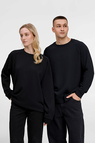 Свитшот унисекс Avenu, черный - рис 12.